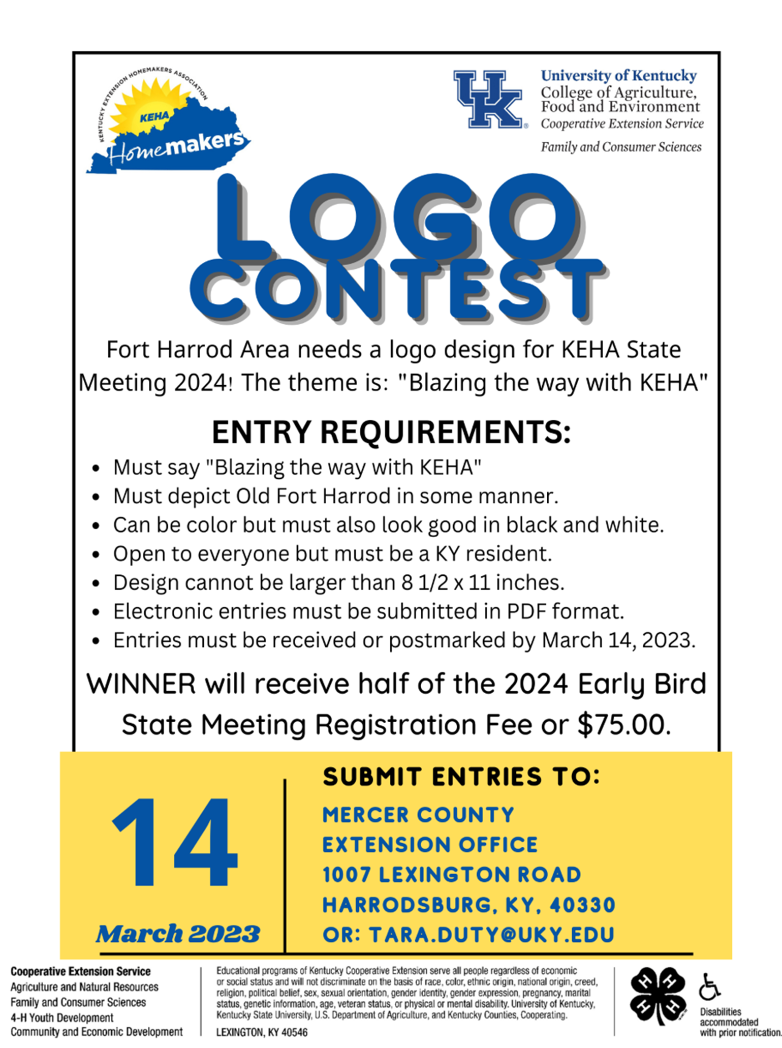 Logo Contest flyer